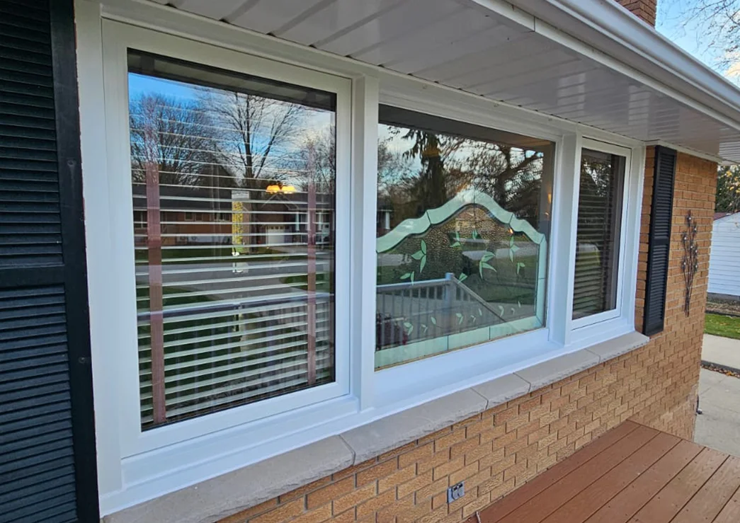 a window on a building
